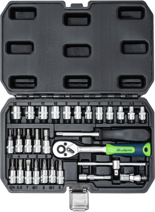 Набор инструментов Сибртех 13392 29 предметов жесткий кейс