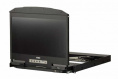 KVM консоль ATEN 18.5" Ultra Short Depth Dual Rail WideScreen LCD Console USB, HDMI / DVI / VGA, 1920x1080 CL3800NW-ATA-RG