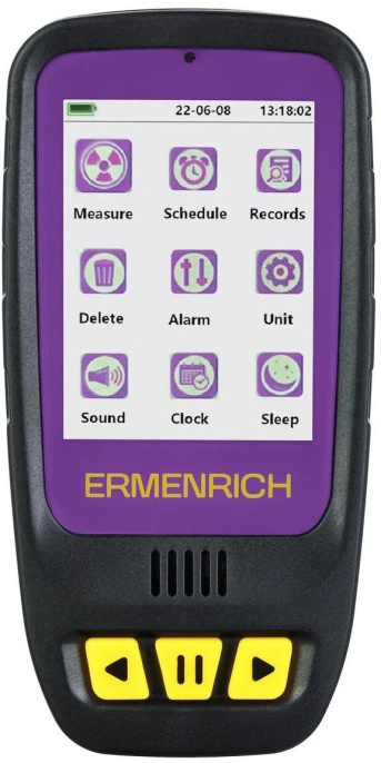 Дозиметр ERMENRICH Ping RD40, фиолетовый/ черный [84640]