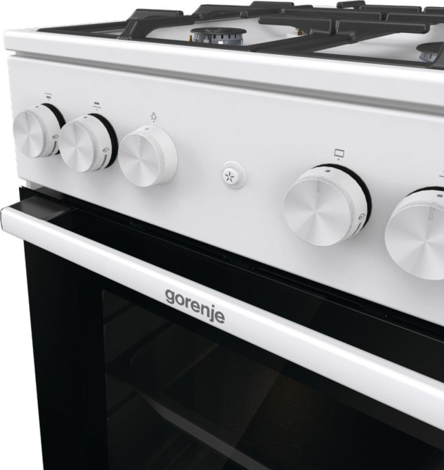 Плита Газовая Gorenje GG5A11WF белый без крышки реш.чугун