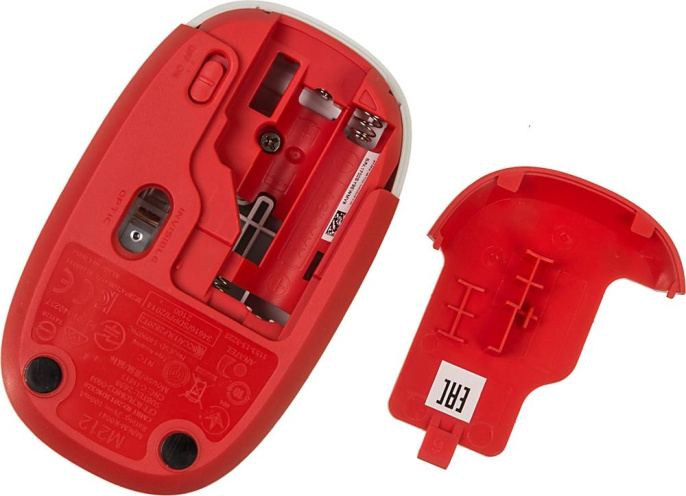 Клавиатура + мышь Logitech MK240 клав:белый/красный мышь:белый/красный USB беспроводная slim Multimedia 920-008160