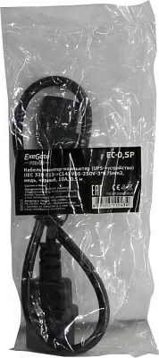 ExeGate EC-0.5P EP280620RUS Кабель IEC-320-C13 - IEC-320-C14 0.5м