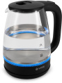 Чайник электрический Vitek VT-7032 1.8л. 1850Вт прозрачный/черный корпус: стекло