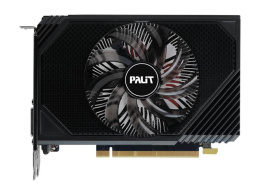 Видеокарта Palit RTX 3050 StormX OC 6GB GDDR6 NE63050S18JE-1072F GeForce RTX 3050, PCI Express 4.0, 6GB GDDR6, 96bit, 1492MHz, 2304sp, 1хHDMI, 1хDisplayPort, 1хDVI, 70W, PSU 300W, 2 Slot