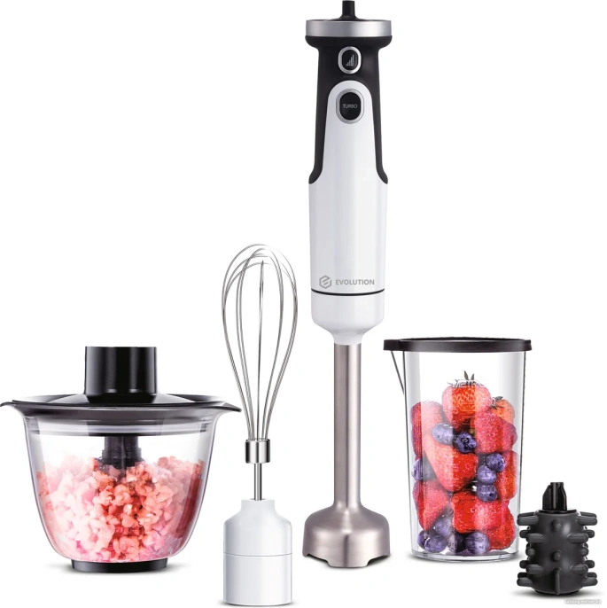 Погружной блендер 5 в 1 EVOLUTION HBS-0651 White