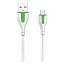 LDNIO LS572/ USB кабель Micro/ 2m/ 2.1A/ медь: 86 жил/ White&Green