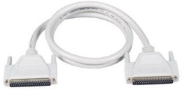 Кабель Advantech PCL-10125-3E с двойным экранированием, с 2-мя разъемами DB-25, 3м, ПВХ, номинальное напряжение до 15В Advantech Кабель для передачи электрического сигнала между узлами системы, Double-shielded cable with 25-pin D-sub connectors