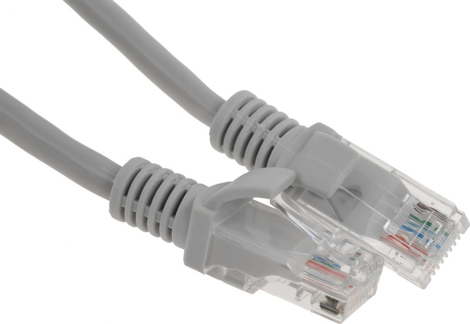 Патч-корд PREMIER PP12-0.25M литой (molded), UTP, кат.5E, 0.25м, 4 пары, 26AWG,  алюминий омедненный,  многожильный,  серый