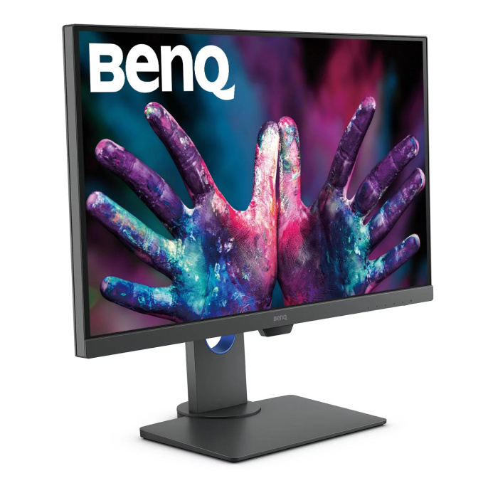 Монитор Benq PD2705Q 27'', 2560x1440, IPS, 60Hz, 1000:1, 250cd, 5ms, HDMI, DP; 4*USB 3.0; USB C*65W, Speakers, Height adj 110, Pivot, 100% sRGB, Flicker-free;Low Blue Light, Calibration Report, 3Y, Grey