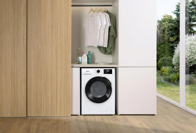 Стиральная машина Gorenje W1NGPI72SBS/C, с фронтальной загрузкой, 7кг, 1200об/мин, с паром, инверторная