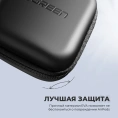 Органайзер UGREEN LP128 (40707) Hard Disk & Accessory Multi-functional Storage Bag  для кабелей, наушников и жестких дисков. Размер: маленький. Цвет: черный