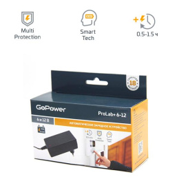 З/У для свинцово-кислотных аккумуляторов 6 и 12V GoPower ProLab+ 6-12 1.5A 1/72 00-00015356