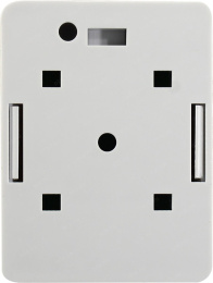 Розетка Lanmaster (TWT-SM1-45-WH) RJ45 1 кат.5E бел. (упак.:1шт)