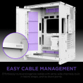 Корпус без блока питания Case NZXT H9 Flow RGB+ 2025 , Midi-Tower, TG, 6x140mm RGB + 1x120mm RGB, 2xUSB-A 3.2 + 1xUSB-C 3.2, E-ATX, ATX, mATX, mITX White (CM-H92FW-P1)