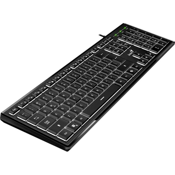 Клавиатура Genius SlimStar 820, {Черный, проводная, USB, 104 клавиши} [31310055402]