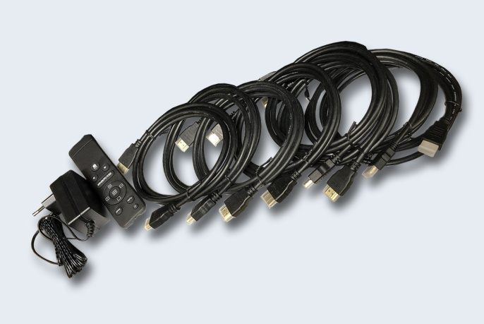 TNTV/TNT MMS-0801MPSS Переключатель/видеопроцессор многооконный, электрон., HDMI, 8 1, без шнуров, 3840x2160 30Hz 4:2:0, настол., исп.стандарт.шнуры, OSD, не каскад.