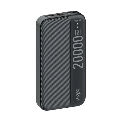 Мобильный аккумулятор Hiper SM20000 20000mAh 2.1A 2xUSB черный (SM20000 BLACK)