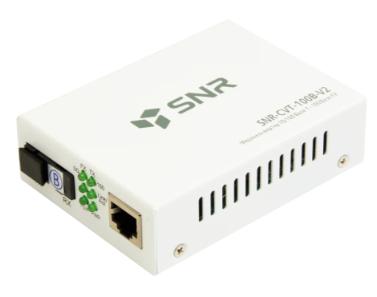 Медиаконвертер SNR Медиаконвертер 10/100-Base-T / 100Base-FX, Tx/Rx: 1310/1550нм, V2 SNR-CVT-100A-V2