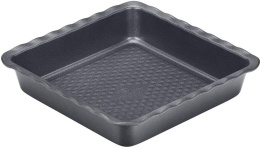 Форма для выпечки Polaris Kontur 2323S, квадратная, 23x23см, алюминизированная сталь, черный [015444]