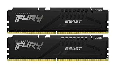 Модуль памяти Kingston Fury Beast KF556C40BBK2-64 DDR5 DIMM 64Gb KIT 2*32Gb PC5-44800 CL40