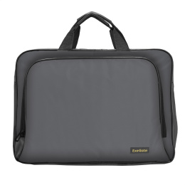 Сумка ExeGate Office F1596 Dark-Grey, темно-серая, полиэстер, для ноутбуков до 15.6" EX264612RUS