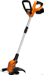 Триммер аккумуляторный MaxPiler MCT20-250 (оснастка: леска, ширина скашивания: 25 см, 20 В, расположение двигателя: нижнее, скорость вращения: 8500 об/мин, диаметр лески: 1.2 мм, штанга: прямая, телескопическая, длина штанги: до 1100 см, аккумулятор в ком