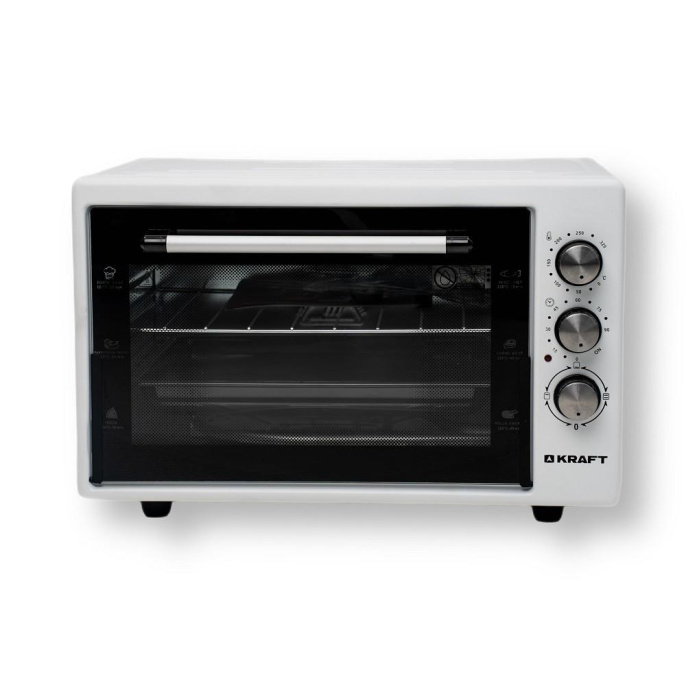 KRAFT KF-MO 3800 W Мини-печь, 38 л, белый