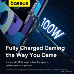 Кабель Baseus Unbreakable Series Fast Charging, USB-C - USB-C, 100 Вт, 1 м, черный P10355800111-00
