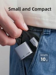 Адаптер CABLETIME CPA1G (CT-CMAC-AG) USB C на 3,5 мм аудио+USB C PD 60 Вт