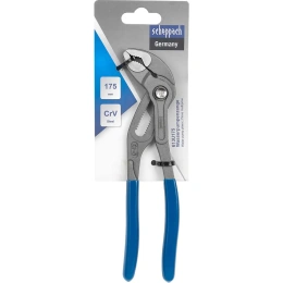 Пассатижи переставные сантехнические с кнопкой фиксации Scheppach Cr-V 175мм, на блистере Sch-613U175 60321 Sch-613U175 60321