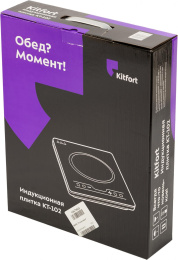 Настольная плита электрическая KitFort КТ-102, стеклокерамика, черный