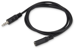 Кабель-удлинитель аудио Buro BAAC003-1,  Jack 3.5 (m) -  Jack 3.5 (f),  1м, черный