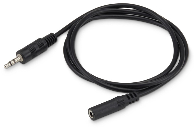 Кабель-удлинитель аудио Buro BAAC003-1,  Jack 3.5 (m) -  Jack 3.5 (f),  1м, черный