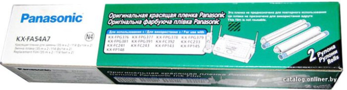 Panasonic KX-FA54A/X 7 плёнка 2x35м rolls для KX-FP143/148, KX-FC233/243