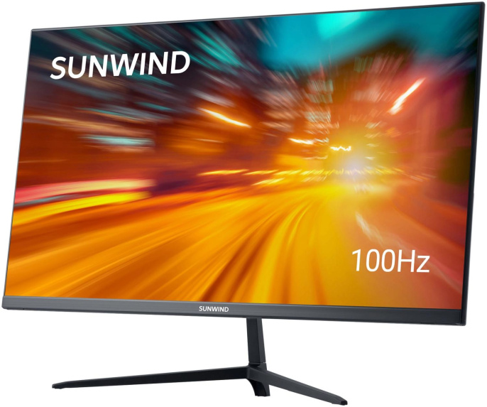 23.8" Монитор SunWind SM-24FV222,  1920x1080,  VA,  100Гц,  1хHDMI,  черный [sm24vb01]