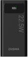 Внешний аккумулятор (Power Bank) Digma DGPF20A,  20000мAч,  черный [dgpf20a22pbk]