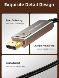 Кабель CABLETIME CD12L (CT-DP8K-ZG2) 2 м, 8K 60 Гц Displayport 1.4 4K 144 Гц 10 футов для компьютера PS4