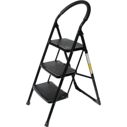 Стальная стремянка WIPRO Жираф-2 3 ступени с резинопластиковыми накладками 9903