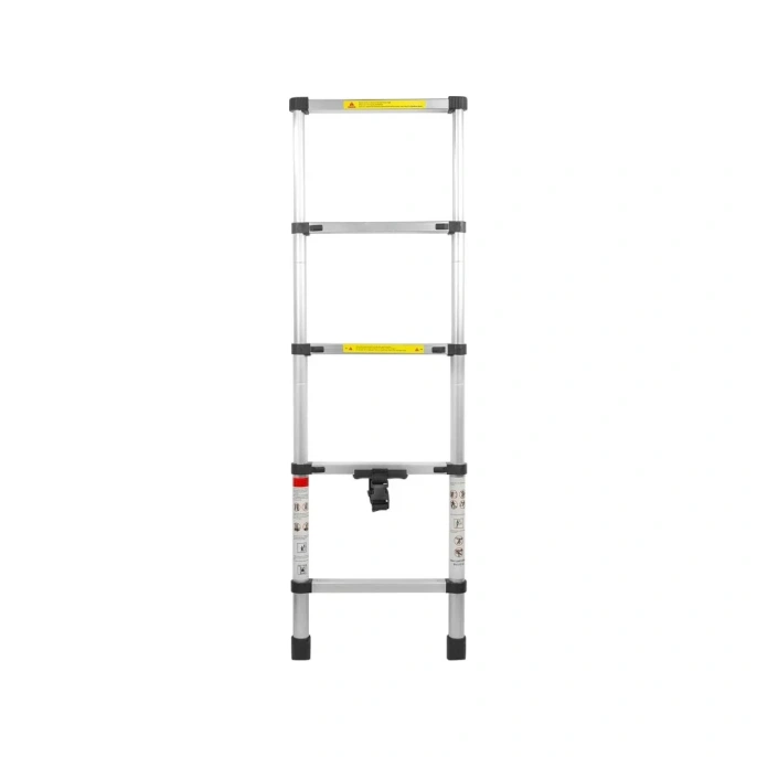 Телескопическая алюминиевая односекционная лестница Forsage 1.4 м, 5 ступеней F-UP140(54151)