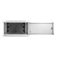 Шкаф телекоммуникационный 19" настенный 6U ExeGate EC-WM-6U.600.M.GREY (19”, 6U, 600x600x370mm (ШхГхВ), передняя дверь металл, съемные боковые панели, пыле- и влагозащита IP23, светло-серый RAL 7035) EX298612RUS