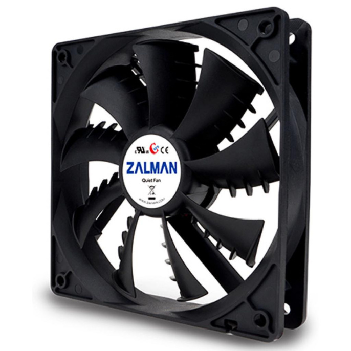 Вентилятор для корпуса Zalman ZM-F2 Plus SF крепление на винтах, подшипник скольжения sleeve , 1500об/мин, 23dB A , 92х92х25мм, 70г