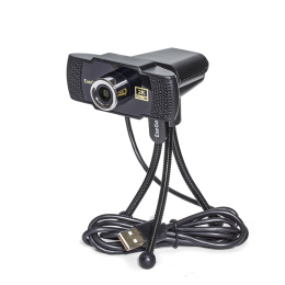 Веб-камера ExeGate BusinessPro C922 2K T-Tripod 4Мп, 2560x1440, 30fps, ручной фокус, штатив Tripod Tele Ball в комплекте, 4-линзовый объектив стекло , микрофон с шумоподавлением, универсальное крепление, USB, кабель 1,5 м, Windows® 7/8/10/11, EX294581RUS