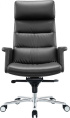 Кресло руководителя Cactus CS-LBK-AMSTERDAM, кожа, до 120кг, черный