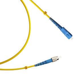 Оптический патч-корд simplex FC-SC 9/125 SM Cabeus FOP(s)-9-SC-FC-7m 7 метров желтый LSZH