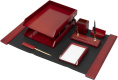 Настольный набор Good Sunrise M7C-25A, ЛЮКС, 7 предметов, бордовый/черный