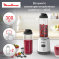 Блендер стационарный Moulinex LM15FD10 300Вт серебристый/черный 7211004943