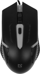 Мышь проводная DEFENDER Flash (Вспышка) MB-600L черный (USB, 1200dpi, 4but) (52600)