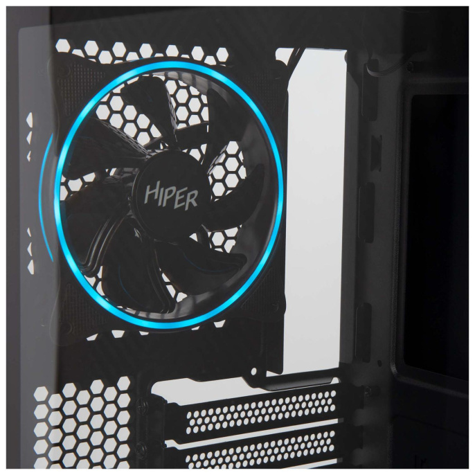 Корпус ATX HIPER PB81, Midi-Tower, без БП,  черный