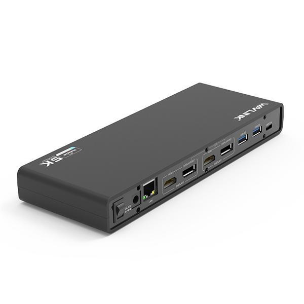 док-станция Docking Station WAVLINK USB-CandUSB3.0 Ultra 5K Dual 4K Universal Include 20V/2.5A Power Adaper/ 6xUSB3.0/2xDP 4K 60HZ/2xHDMI 4K 60HZ/1xGigabit LAN/1xAudio In/Out/ Not Support Power Delivery WL-UG69DK1