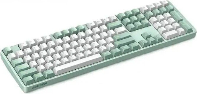 Клавиатура проводная механическая UGREEN KU103 55817 USB Wired Mechanical Keyboard RU. Длина кабеля: 1,6м. Цвет: зеленый (55817_)